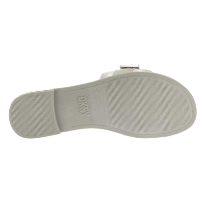 Silver - Lifestyle - DKNY Womens-Ladies Essential Halcott Wezli Flat Sliders