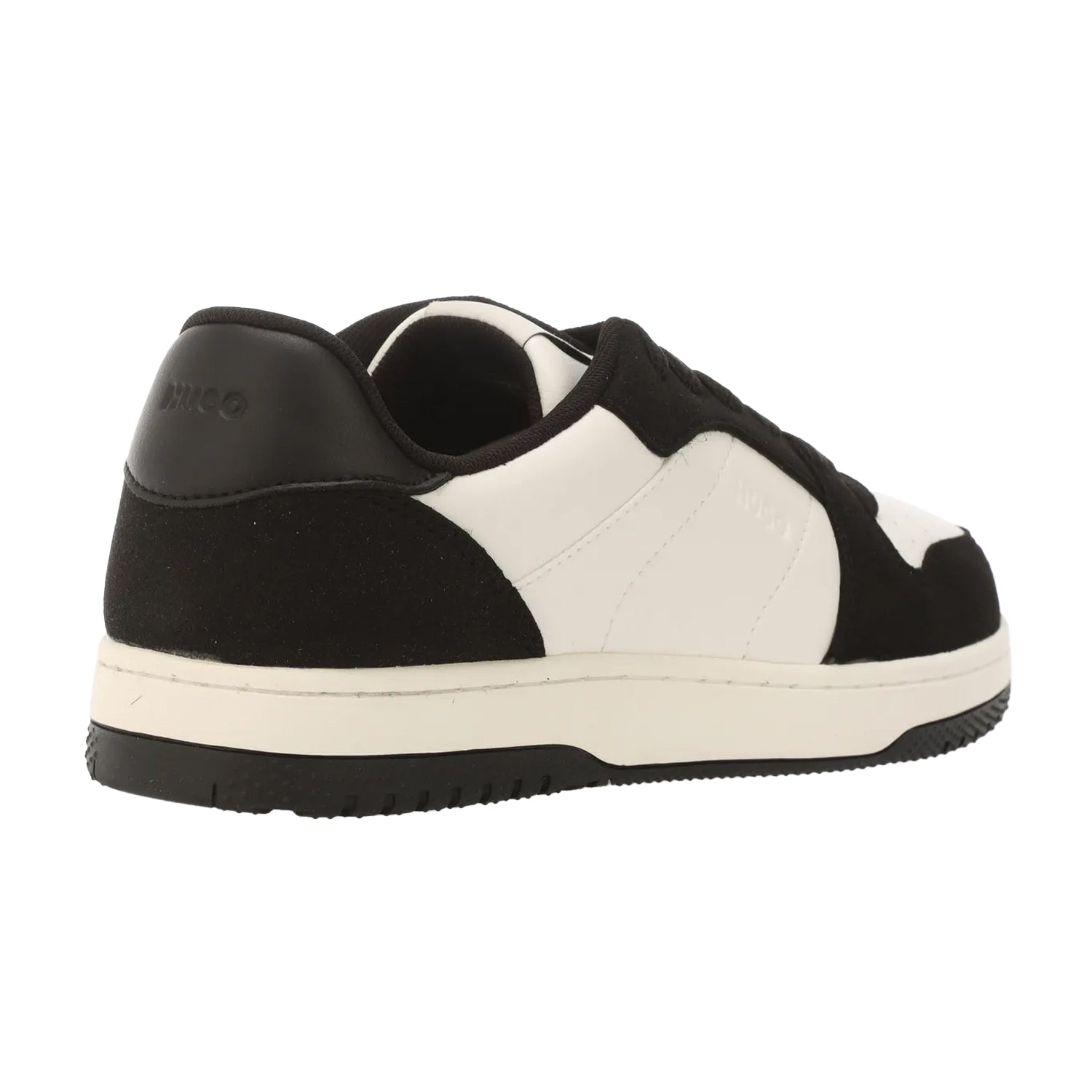 White-Black - Back - Hugo Boss Womens-Ladies Hadrian Tennis Trainers