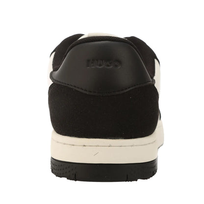 White-Black - Pack Shot - Hugo Boss Womens-Ladies Hadrian Tennis Trainers