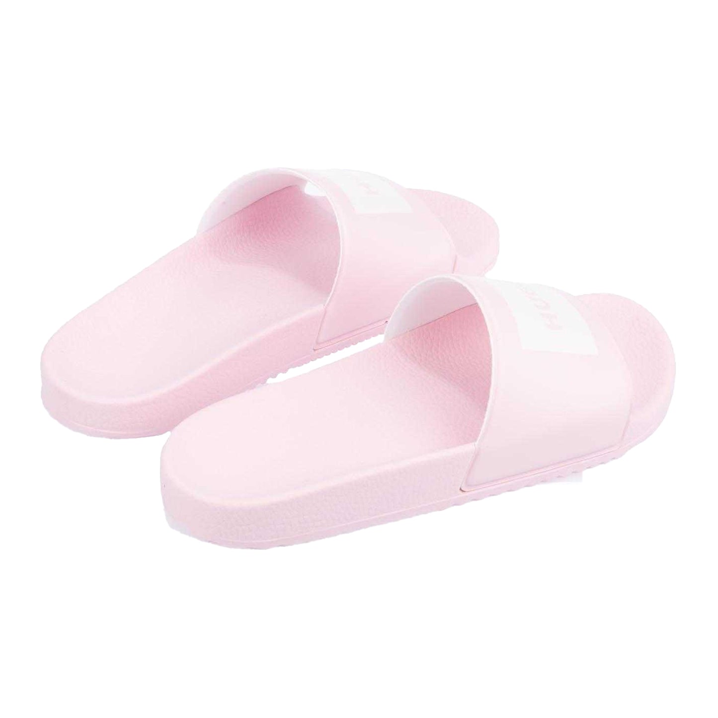 Pink - Back - Hugo Boss Womens-Ladies Timein Sliders