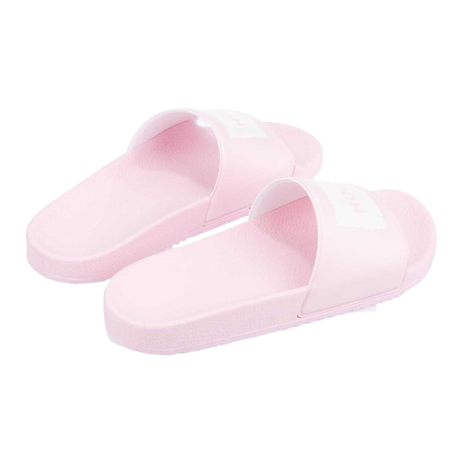 Pink - Back - Hugo Boss Womens-Ladies Timein Sliders