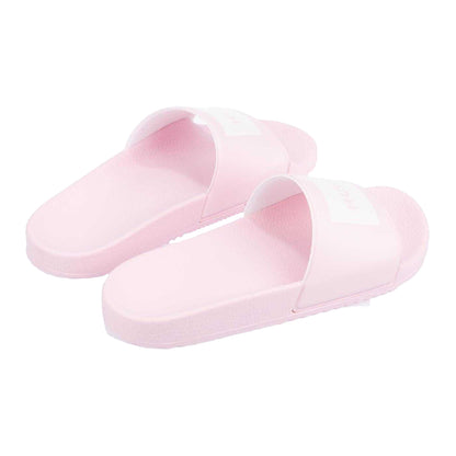 Pink - Back - Hugo Boss Womens-Ladies Timein Sliders