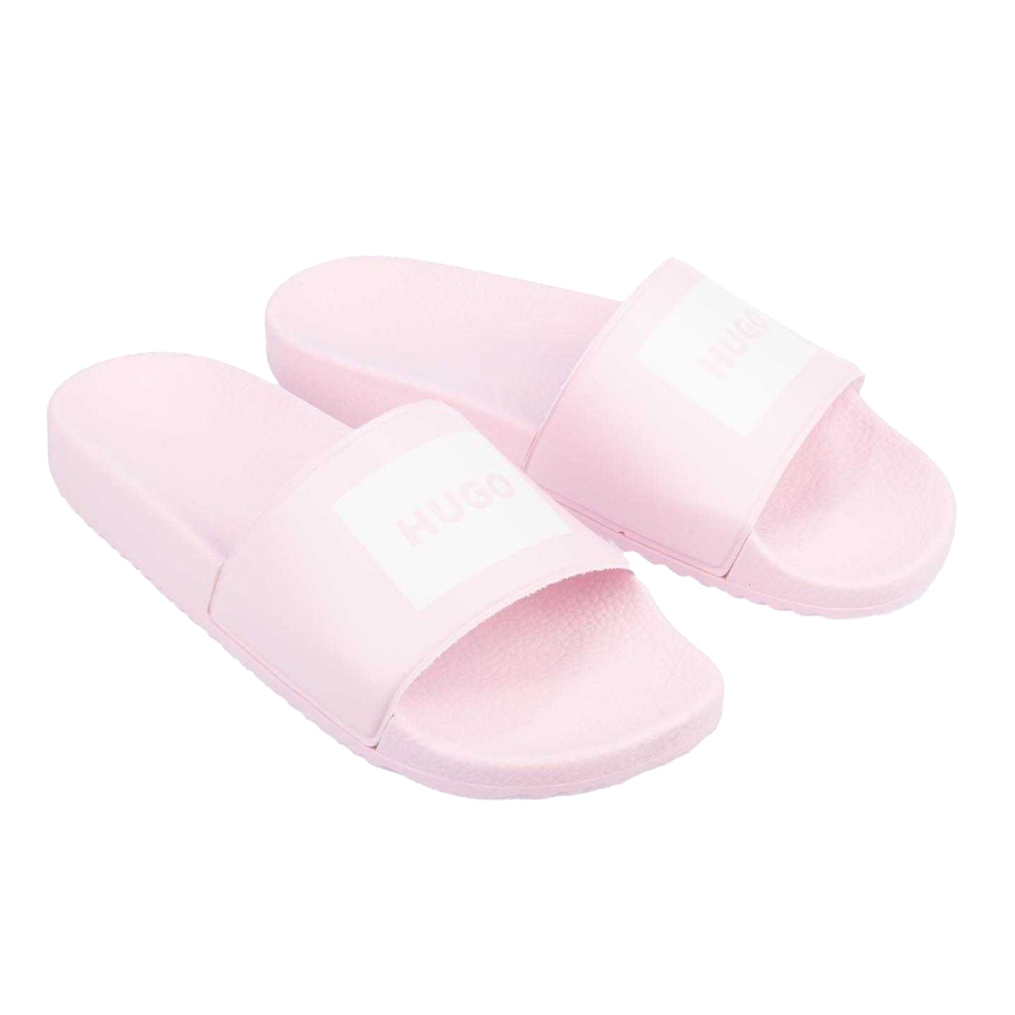 Pink - Front - Hugo Boss Womens-Ladies Timein Sliders