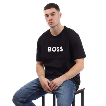 Black - Lifestyle - Boss Mens Logo Regular T-Shirt
