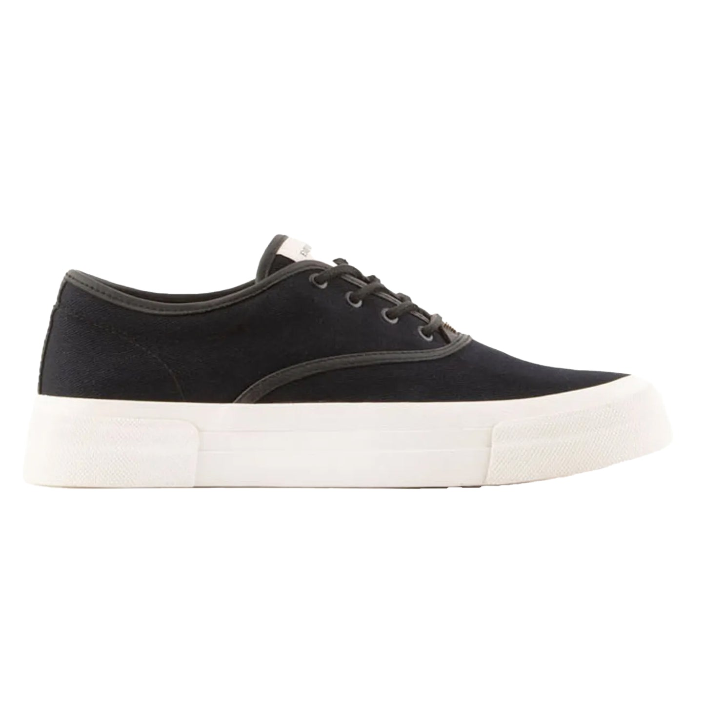 Navy - Front - Emporio Armani Mens Logo Trainers