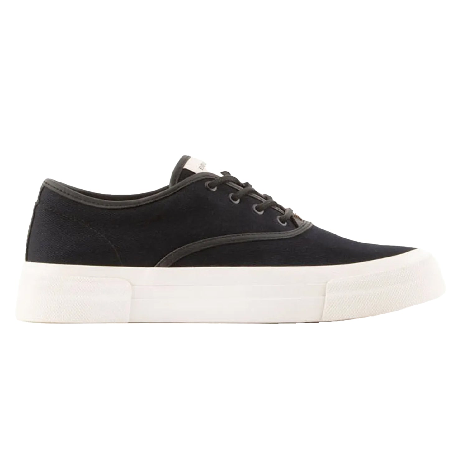 Navy - Front - Emporio Armani Mens Logo Trainers