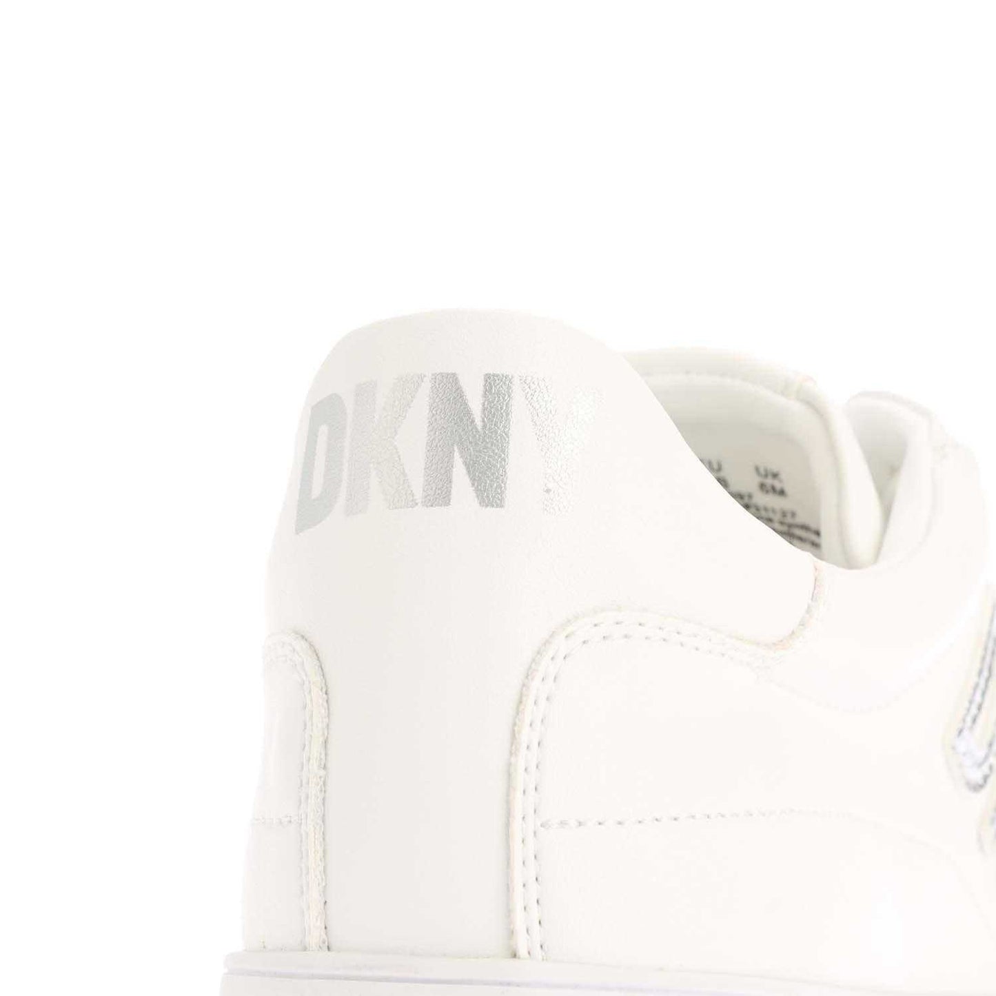 White-Silver - Pack Shot - DKNY Womens-Ladies Adira Lace Up Trainers