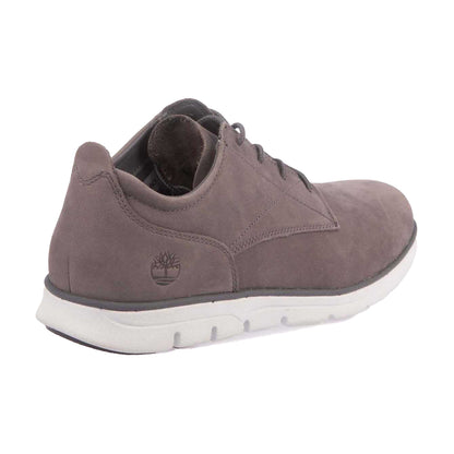 Grey - Back - Timberland Mens Bradstreet Leather Low Cut Trainers
