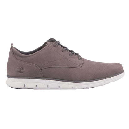 Grey - Side - Timberland Mens Bradstreet Leather Low Cut Trainers