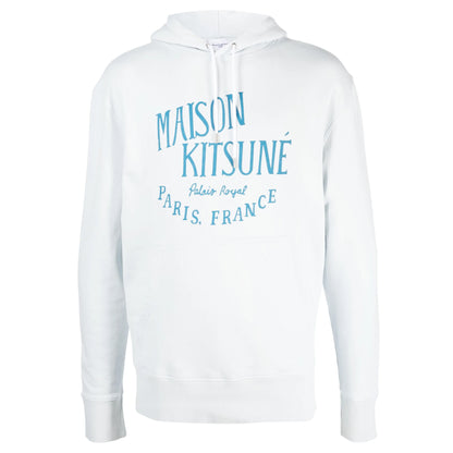 Blue - Front - Maison Kitsuné Mens Palais Royal Classic Hoodie