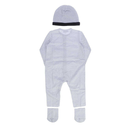 Blue - Back - Emporio Armani Baby Babygrow Set