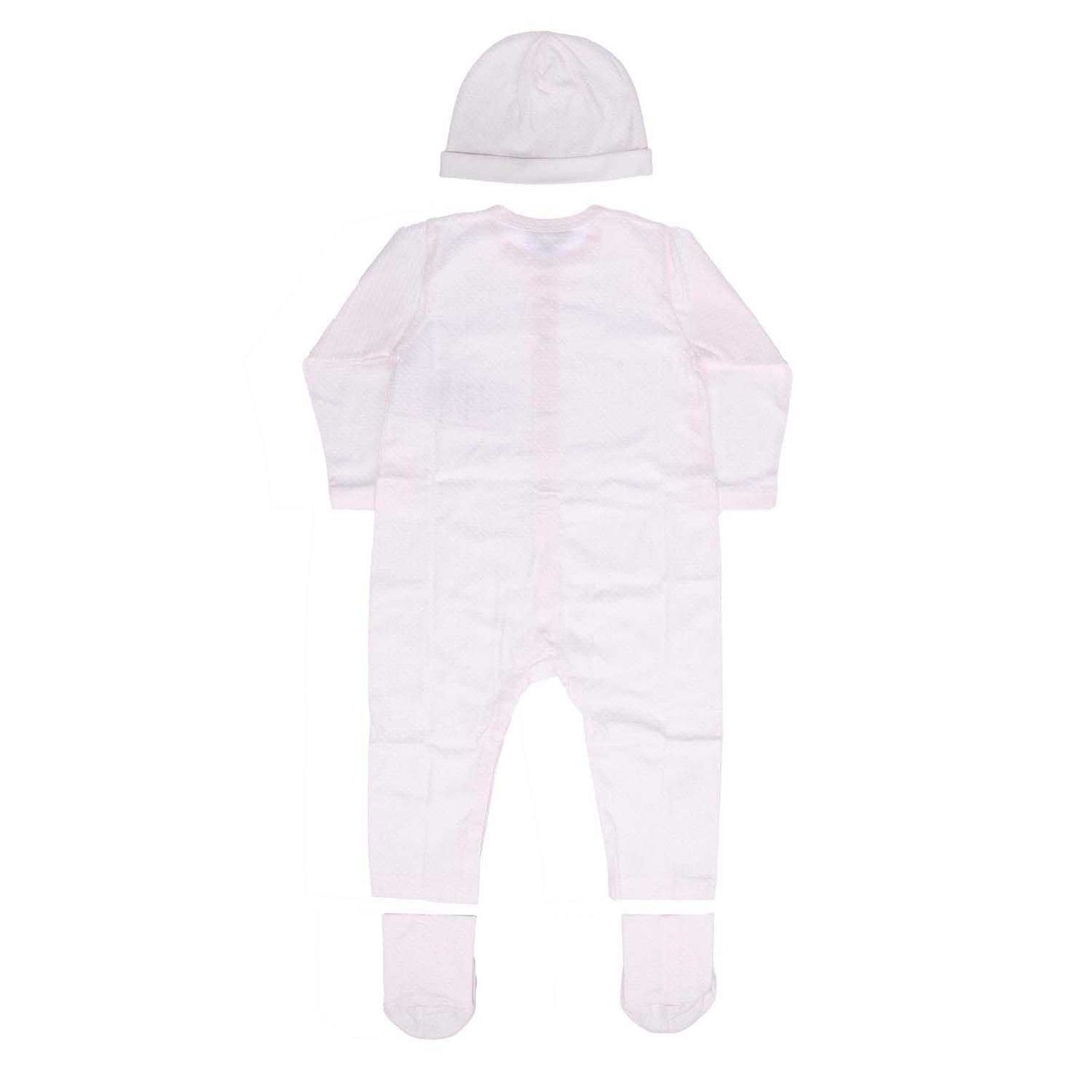 Pink - Back - Emporio Armani Baby Babygrow Set