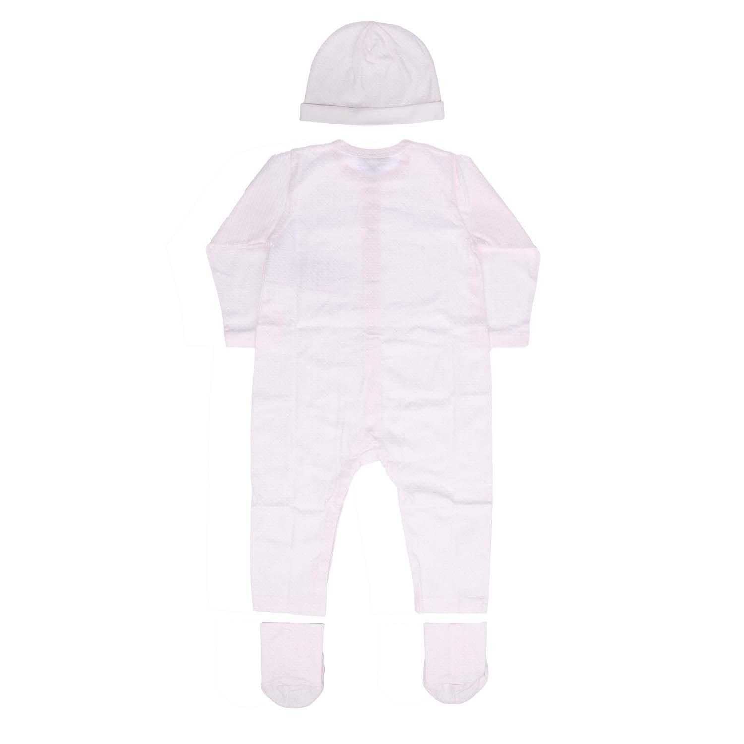 Pink - Back - Emporio Armani Baby Babygrow Set