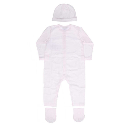 Pink - Back - Emporio Armani Baby Babygrow Set