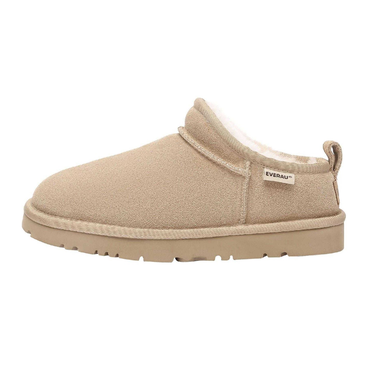 Sand - Front - EverAu Womens-Ladies Quail Leather Slippers