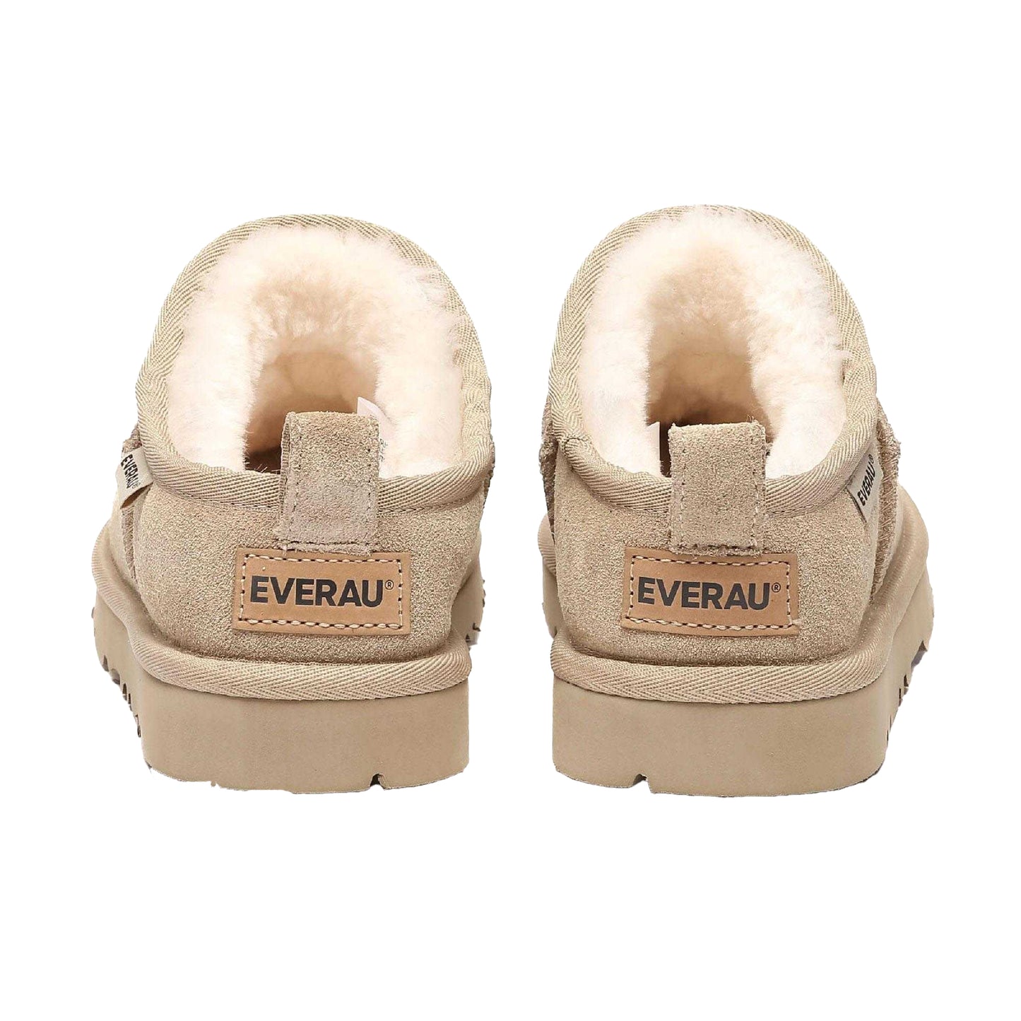 Sand - Back - EverAu Womens-Ladies Quail Leather Slippers