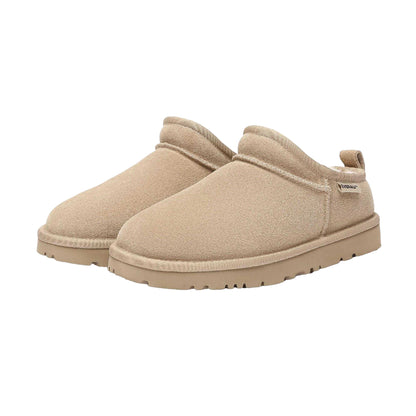 Sand - Pack Shot - EverAu Womens-Ladies Quail Leather Slippers