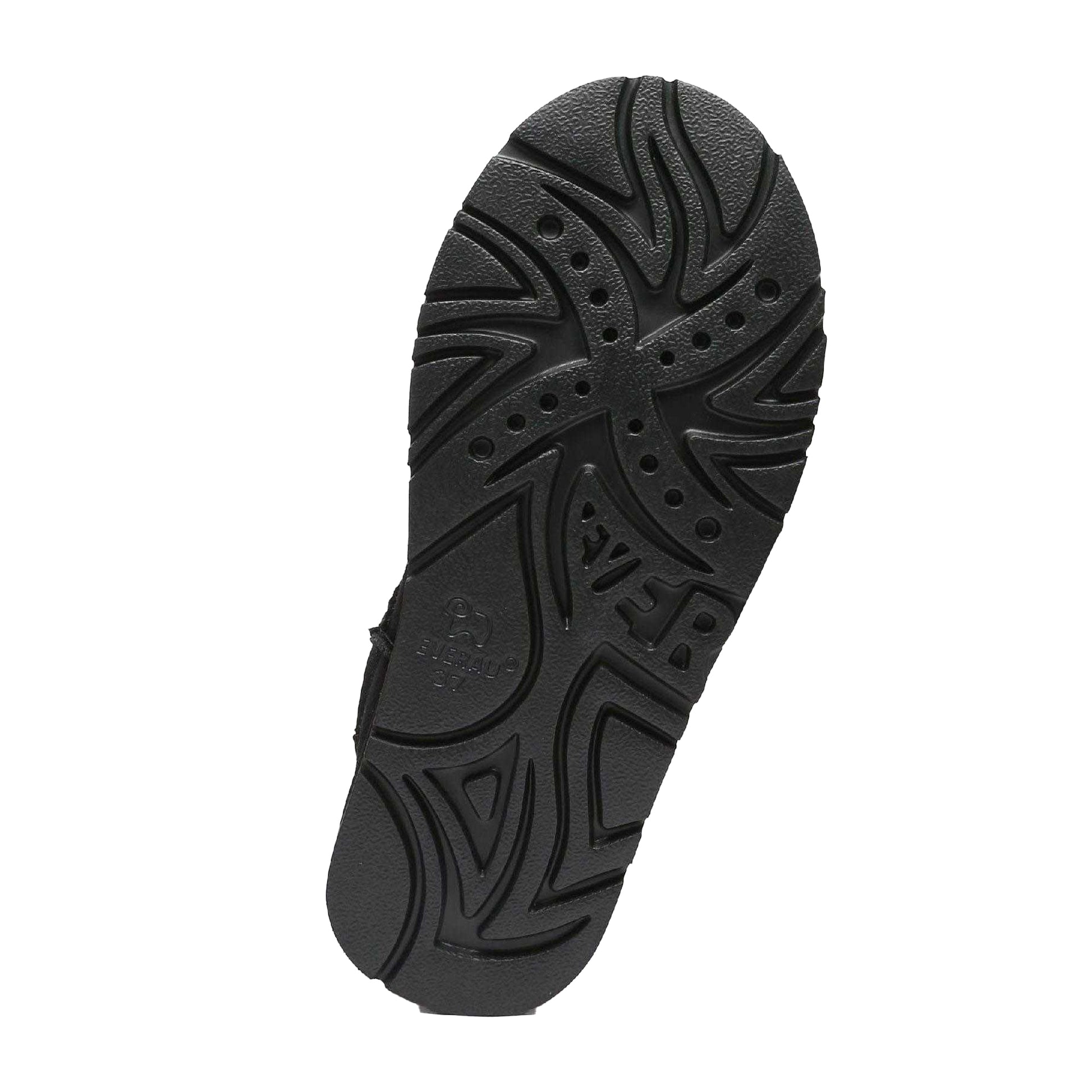 Black - Lifestyle - EverAu Womens-Ladies Quail Leather Slippers