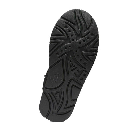 Black - Lifestyle - EverAu Womens-Ladies Quail Leather Slippers