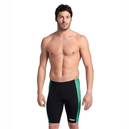Black-Green - Lifestyle - Arena Mens Jammer Abstract Tiles Swim Shorts