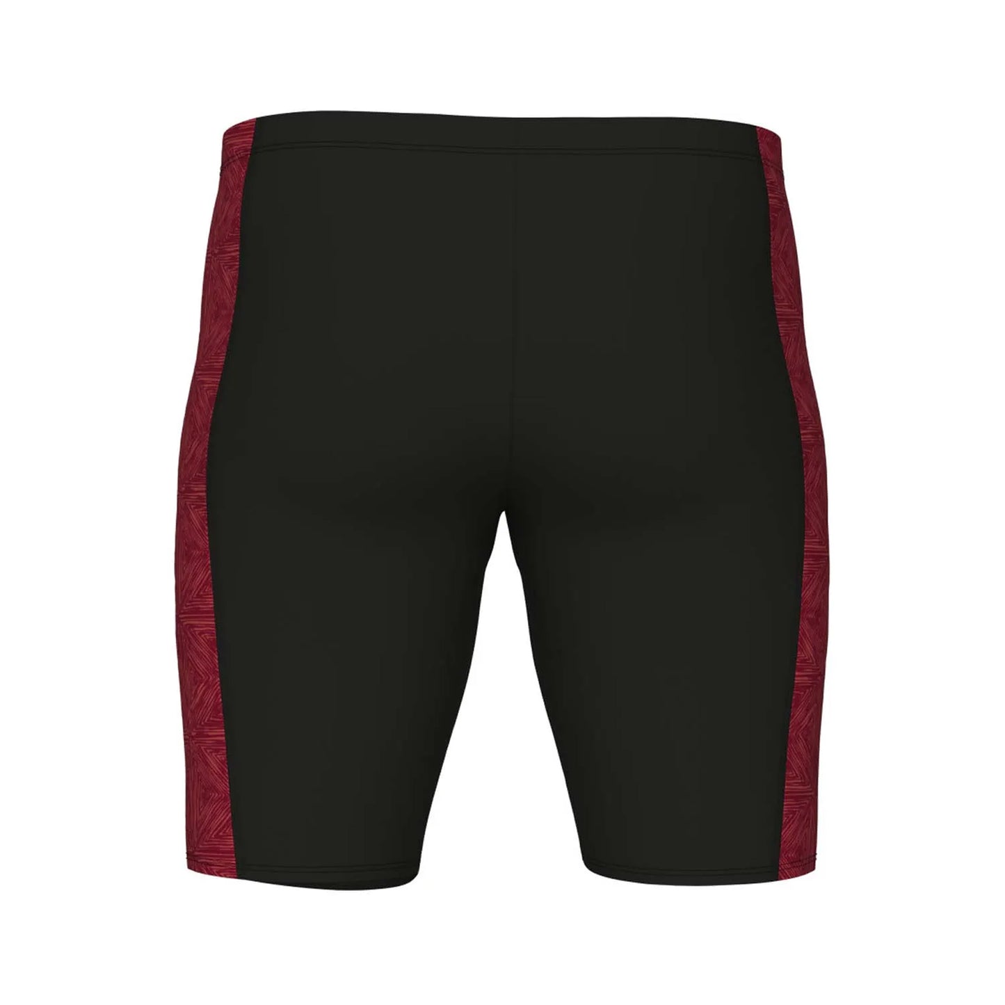 Black-Red - Back - Arena Mens Jammer Abstract Tiles Swim Shorts