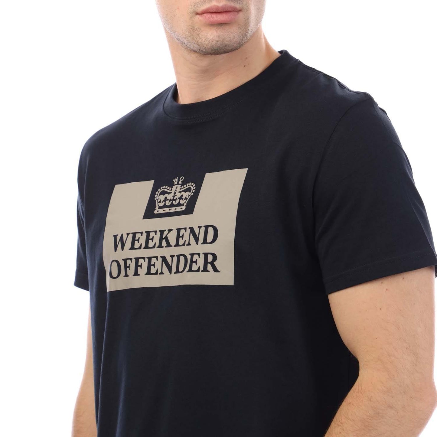 Navy - Side - Weekend Offender Mens McMoney T-Shirt