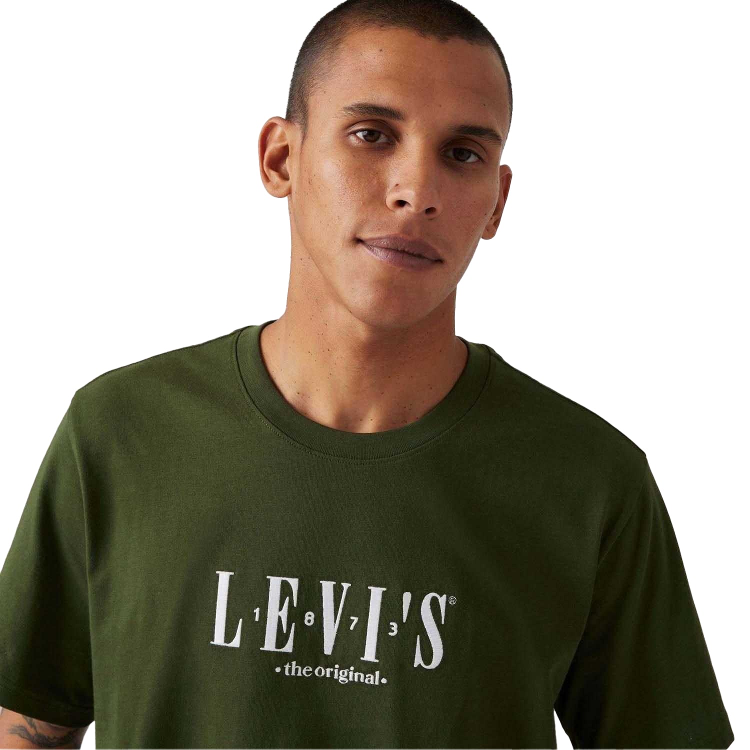 Green - Side - Levis Mens Graphic Relaxed Fit T-Shirt