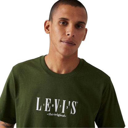 Green - Side - Levis Mens Graphic Relaxed Fit T-Shirt