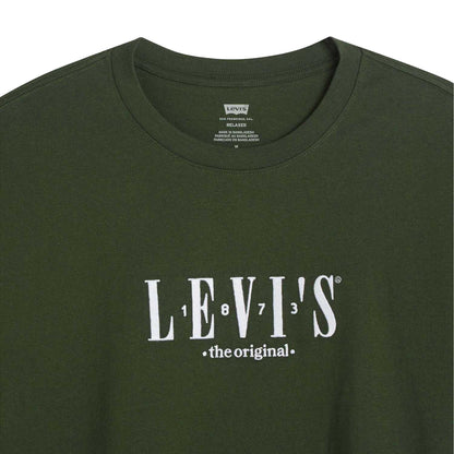 Green - Lifestyle - Levis Mens Graphic Relaxed Fit T-Shirt