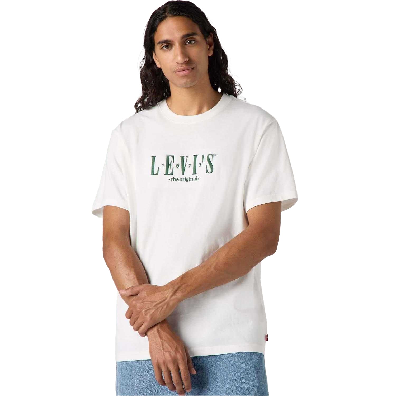 White - Lifestyle - Levis Mens Graphic Relaxed Fit T-Shirt