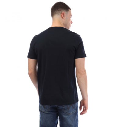 Navy - Back - Weekend Offender Mens Shareck Checked T-Shirt