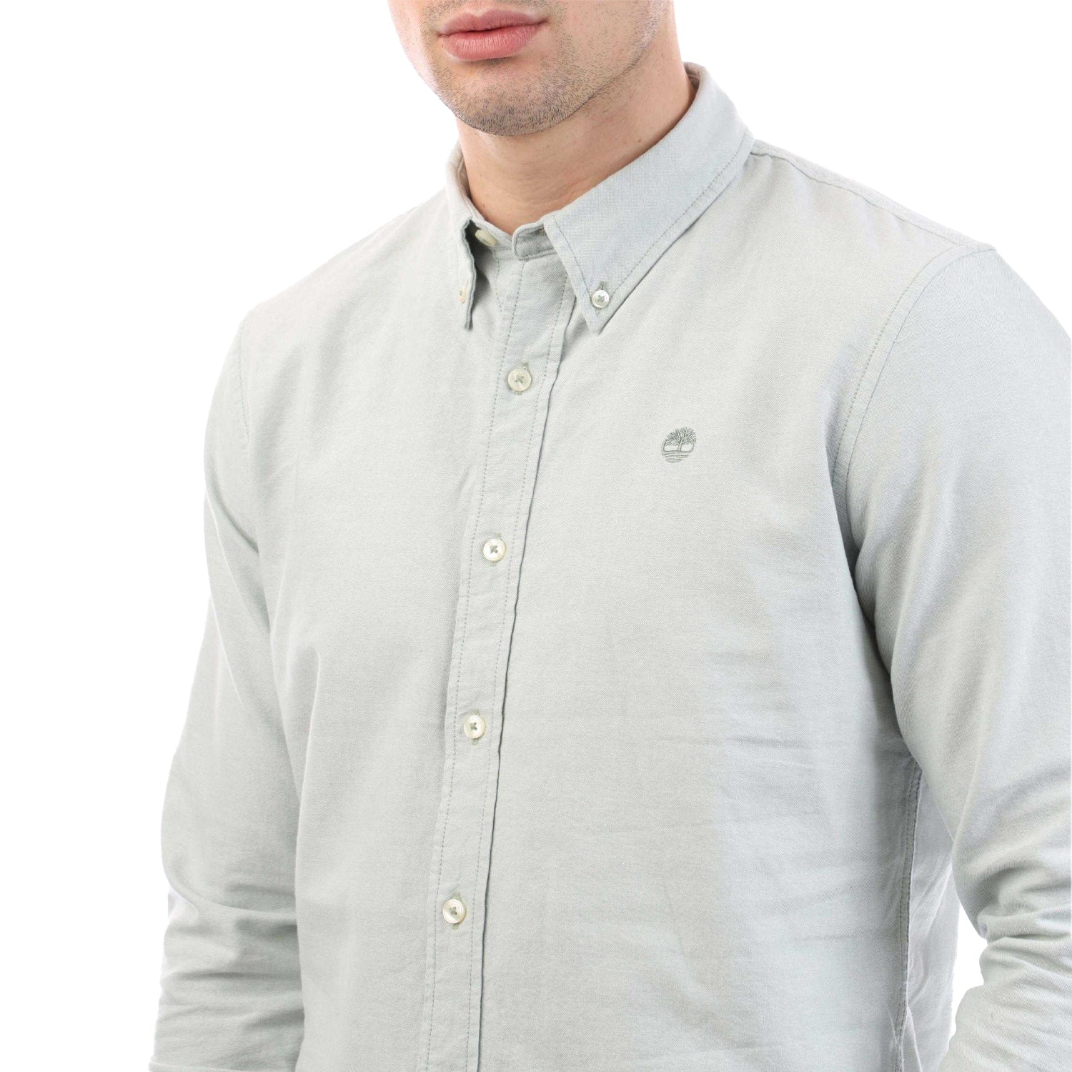 Green - Side - Timberland Mens Oxford Shirt