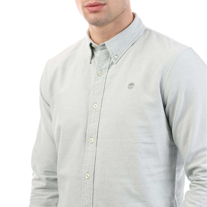 Green - Side - Timberland Mens Oxford Shirt