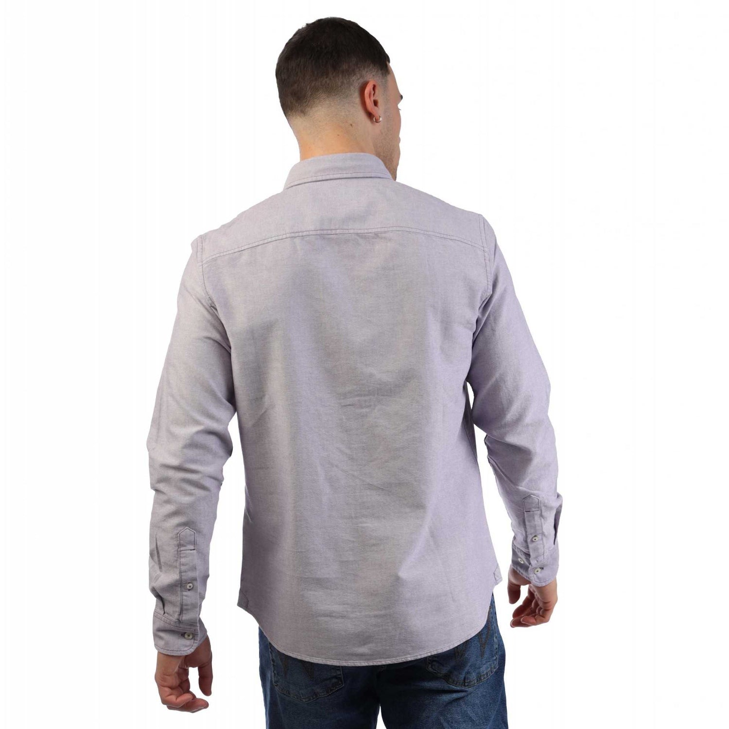 Purple - Back - Timberland Mens Oxford Shirt