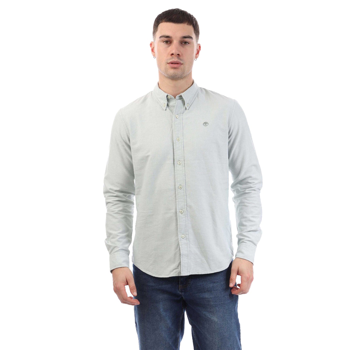 Green - Front - Timberland Mens Oxford Shirt
