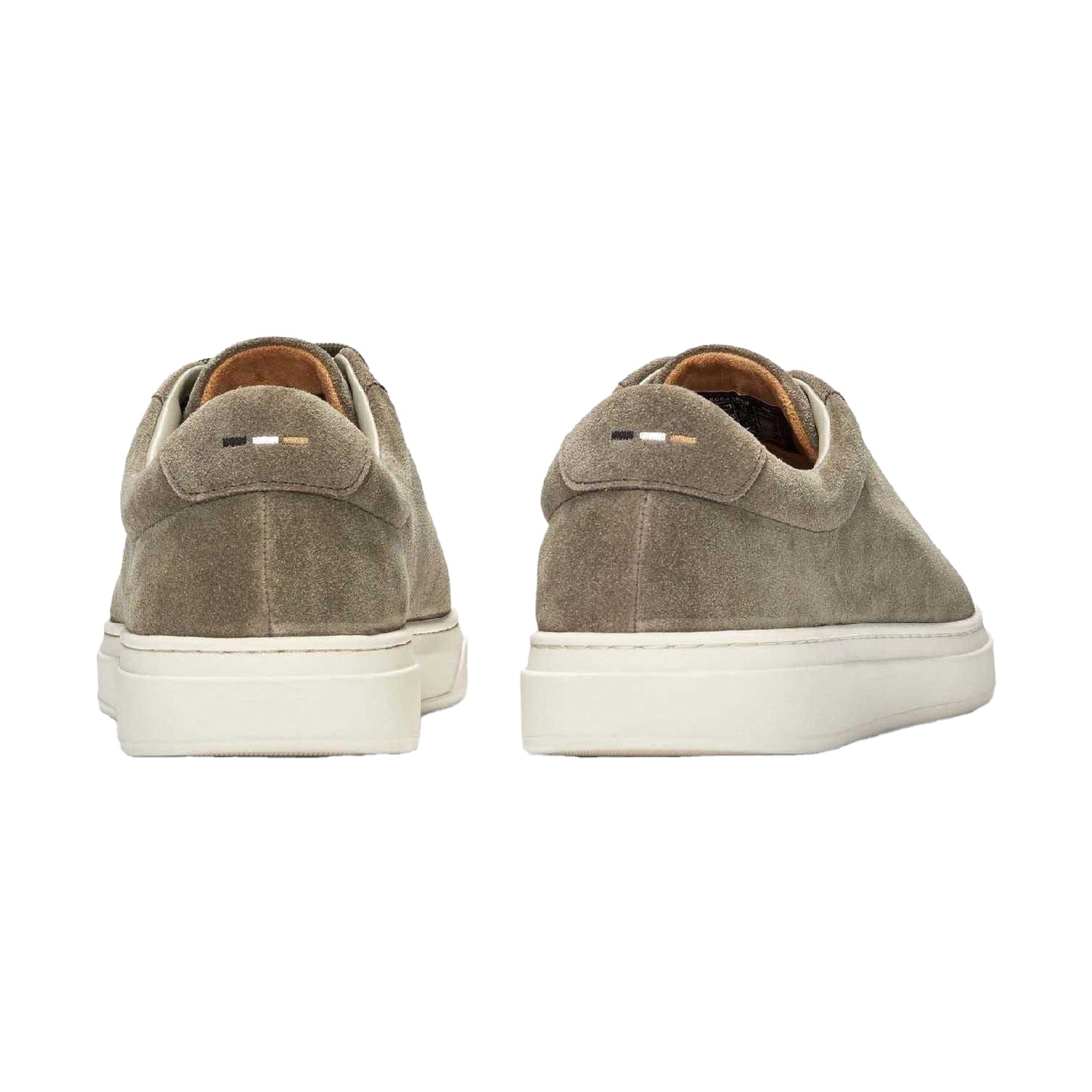 Green - Back - Boss Mens Kieran Suede Trainers