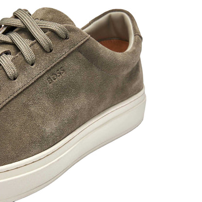 Green - Pack Shot - Boss Mens Kieran Suede Trainers