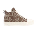 Beige - Side - DKNY Womens-Ladies Yaser Lace Up Trainers