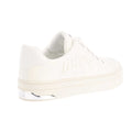 White - Back - DKNY Womens-Ladies York Varsity Lace Up Trainers