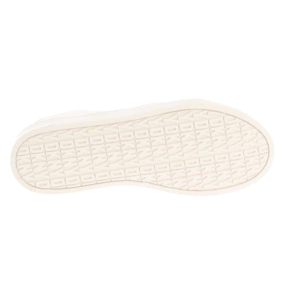 White - Lifestyle - DKNY Womens-Ladies York Varsity Lace Up Trainers