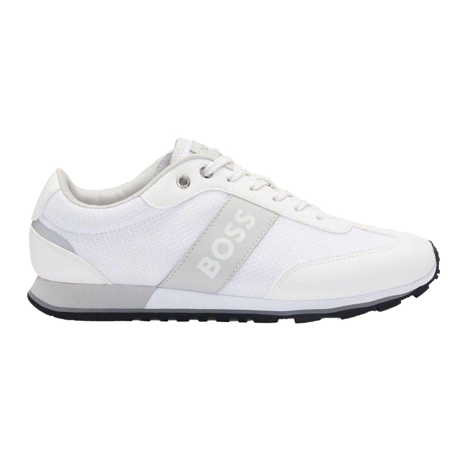 White - Side - Boss Mens Parkour Trainers
