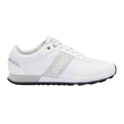 White - Side - Boss Mens Parkour Trainers