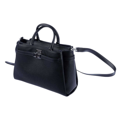 Black-Silver - Side - DKNY Onya Crossbody Bag