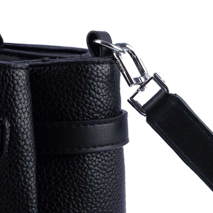 Black-Silver - Pack Shot - DKNY Onya Crossbody Bag