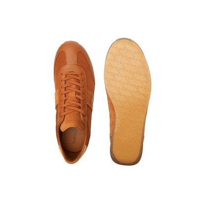 Brown - Lifestyle - Lacoste Mens Angula Leather Trainers