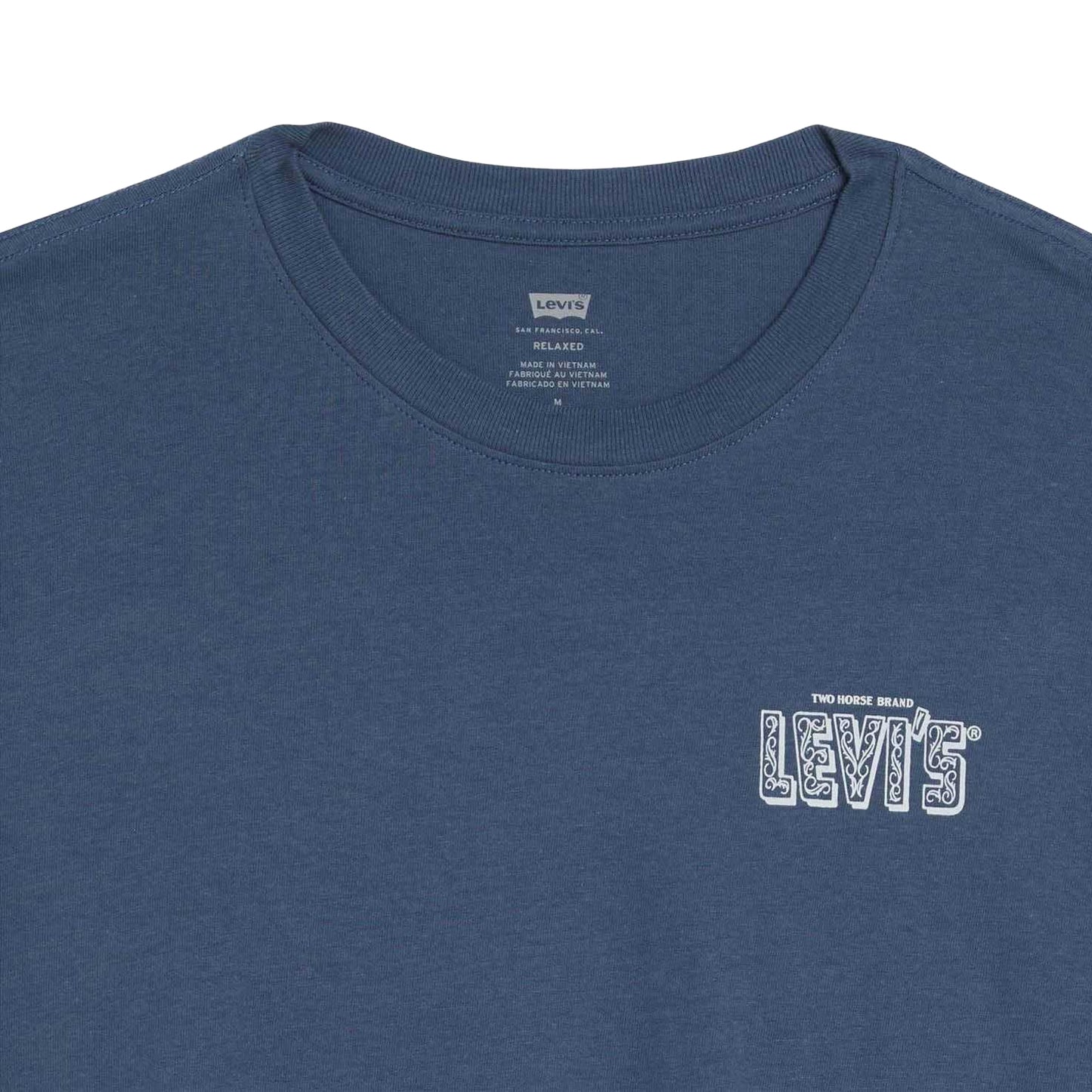 Indigo - Side - Levis Mens Logo Relaxed Fit T-Shirt