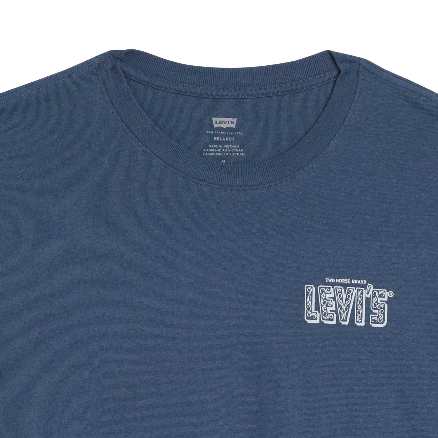 Indigo - Side - Levis Mens Logo Relaxed Fit T-Shirt