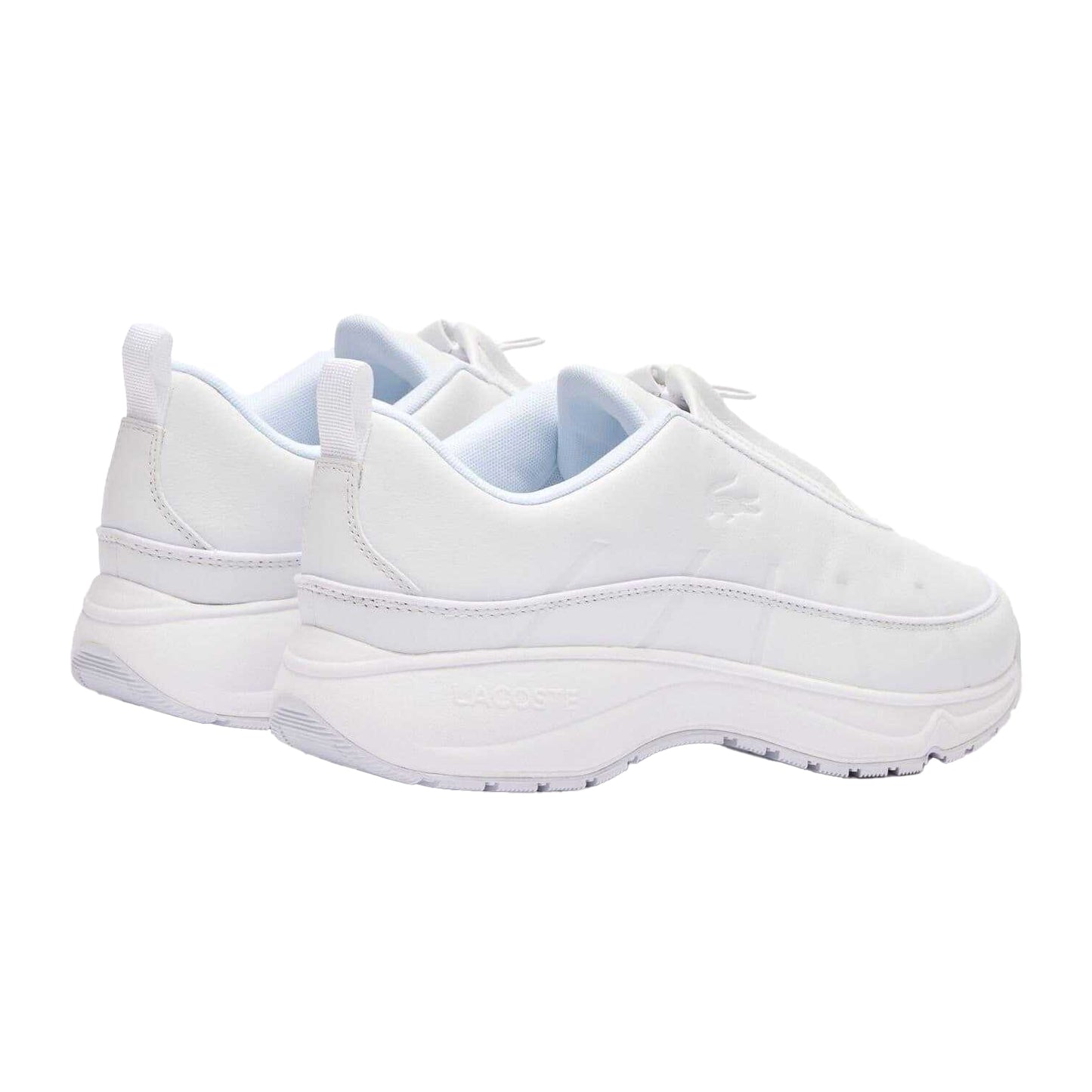 White - Back - Lacoste Mens Audyssor Leather Zip Trainers