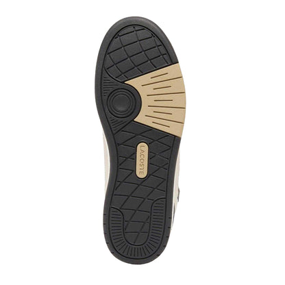 White-Green - Pack Shot - Lacoste Mens T-Clip Set Leather Trainers