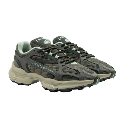 Green - Front - Lacoste Mens L003 2K24 Suede Trainers